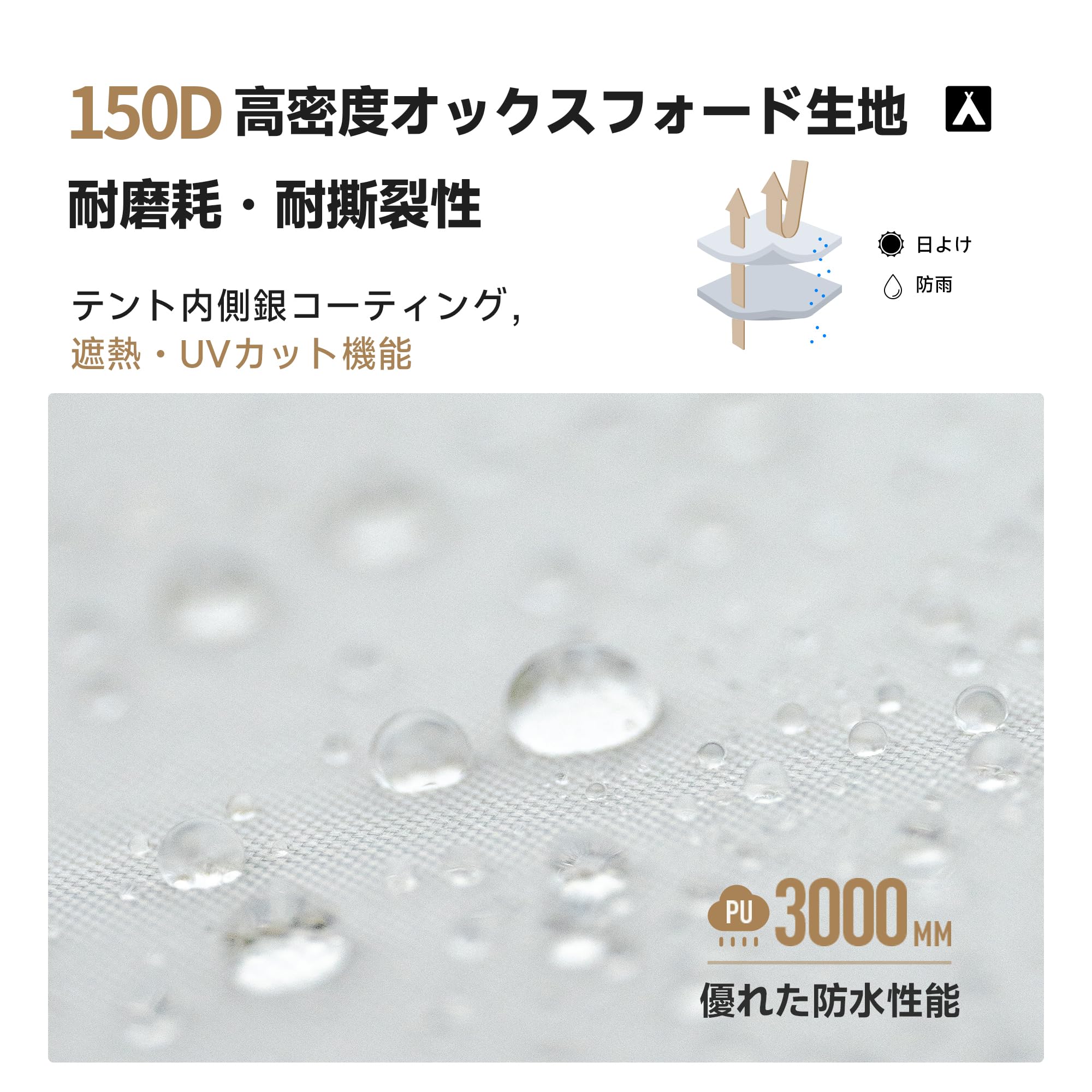 Amazon.co.jp: MOBI GARDEN トンネルテント 2～4人用 耐水圧3000mm