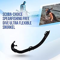 Vista 4 de Scuba Choice Buceo libre de pesca submarina ultra flexible Snorkel
