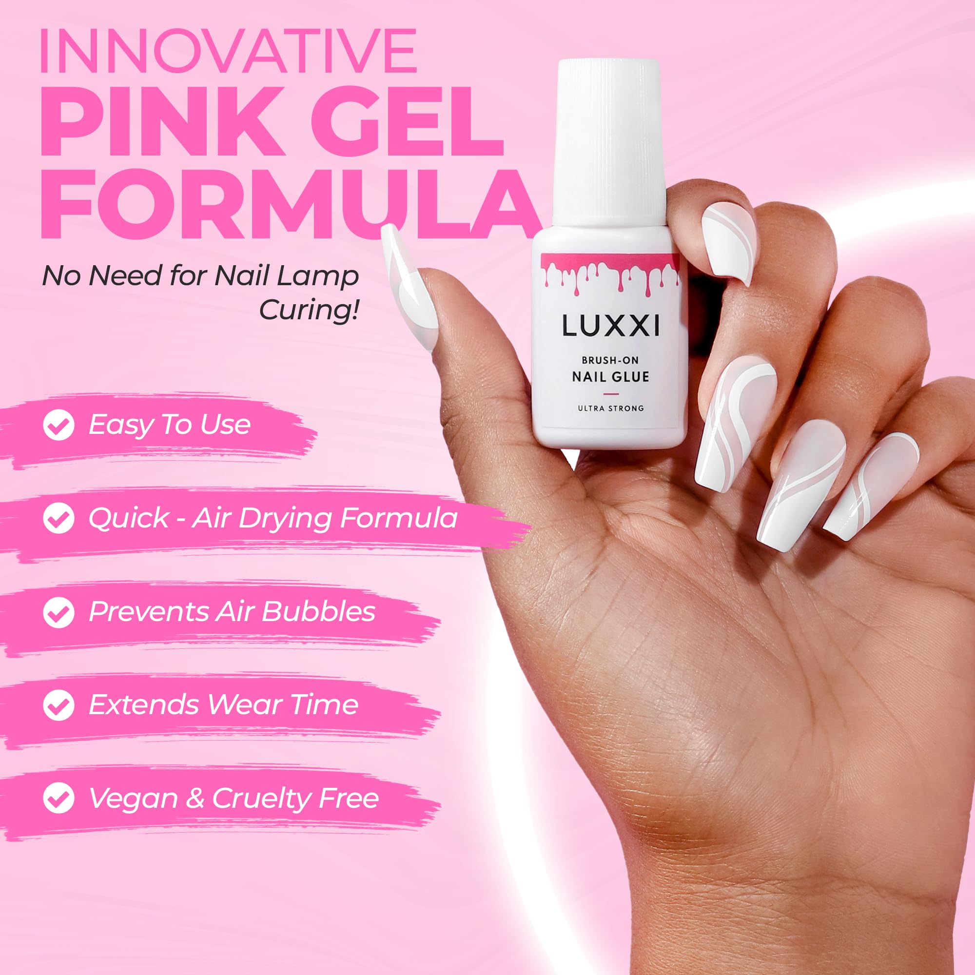 Press On Nail Glue - Strong & Quick Dry -2