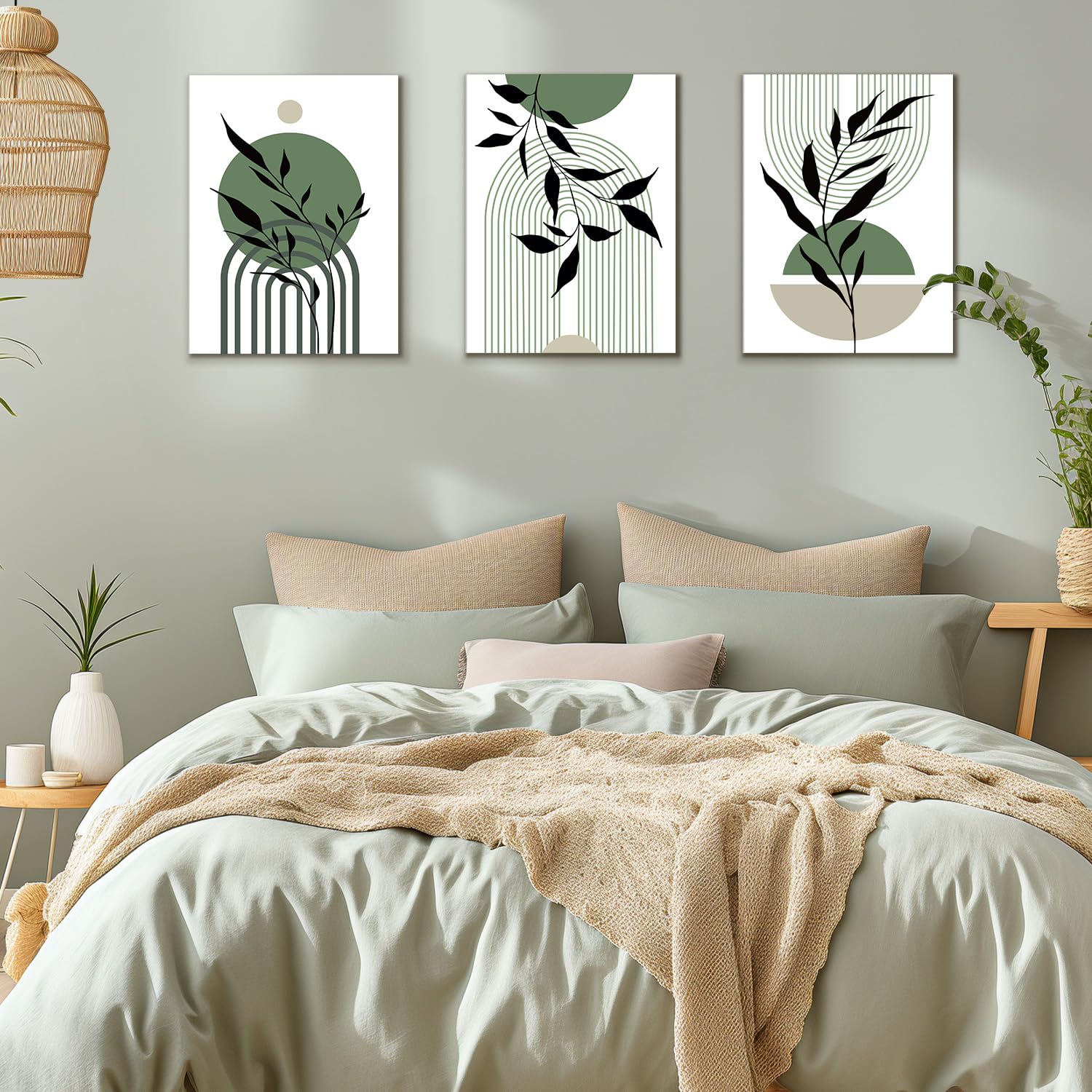 Moderne abstracte botanische kunst. Sprookjesbos. Bloemen en bladeren Moderne abstracte botanische kunst. Sprookjesbos. Bloemen en bladeren