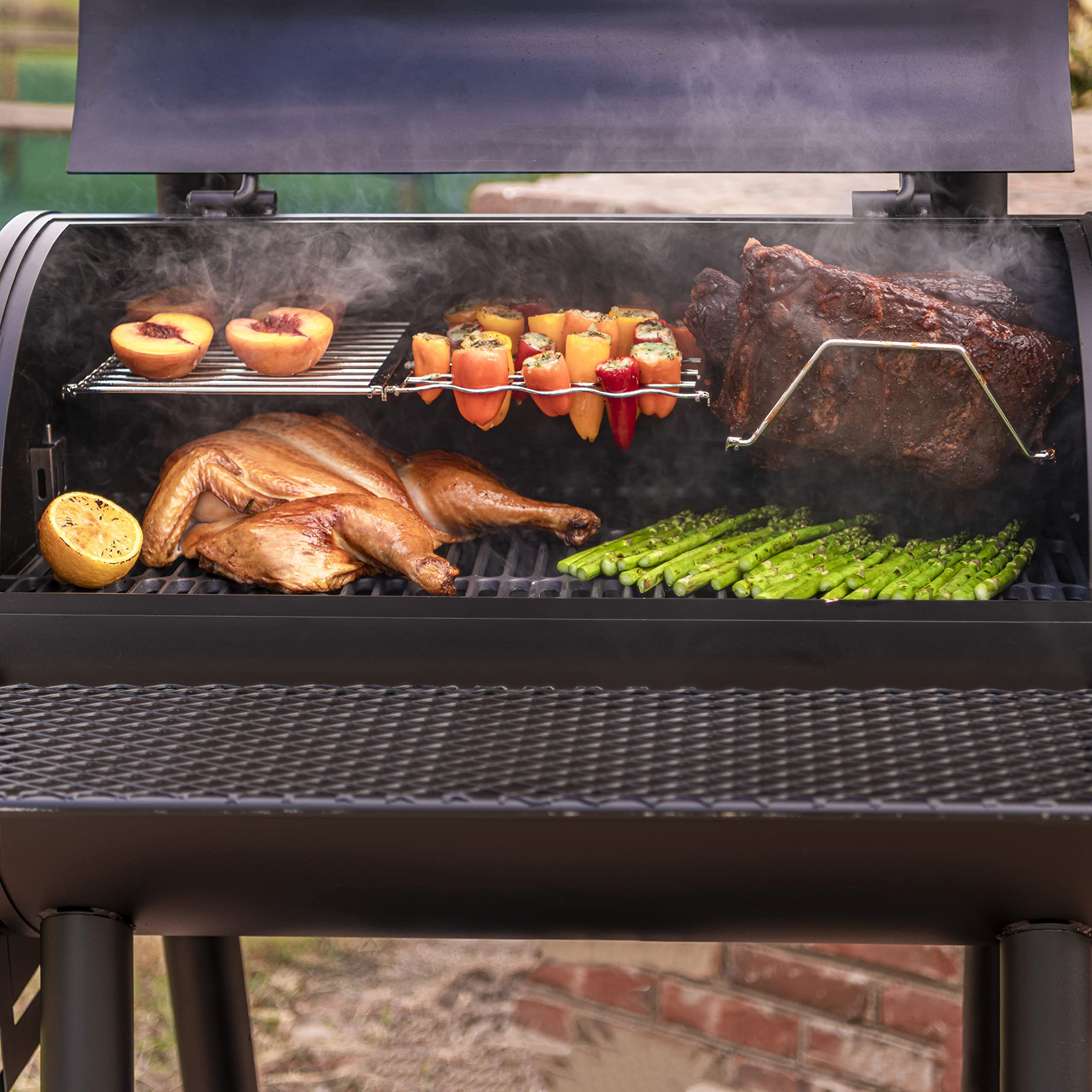 Charcoal Grill Oklahoma Joe Highland Reverse Flow Offset Smoker