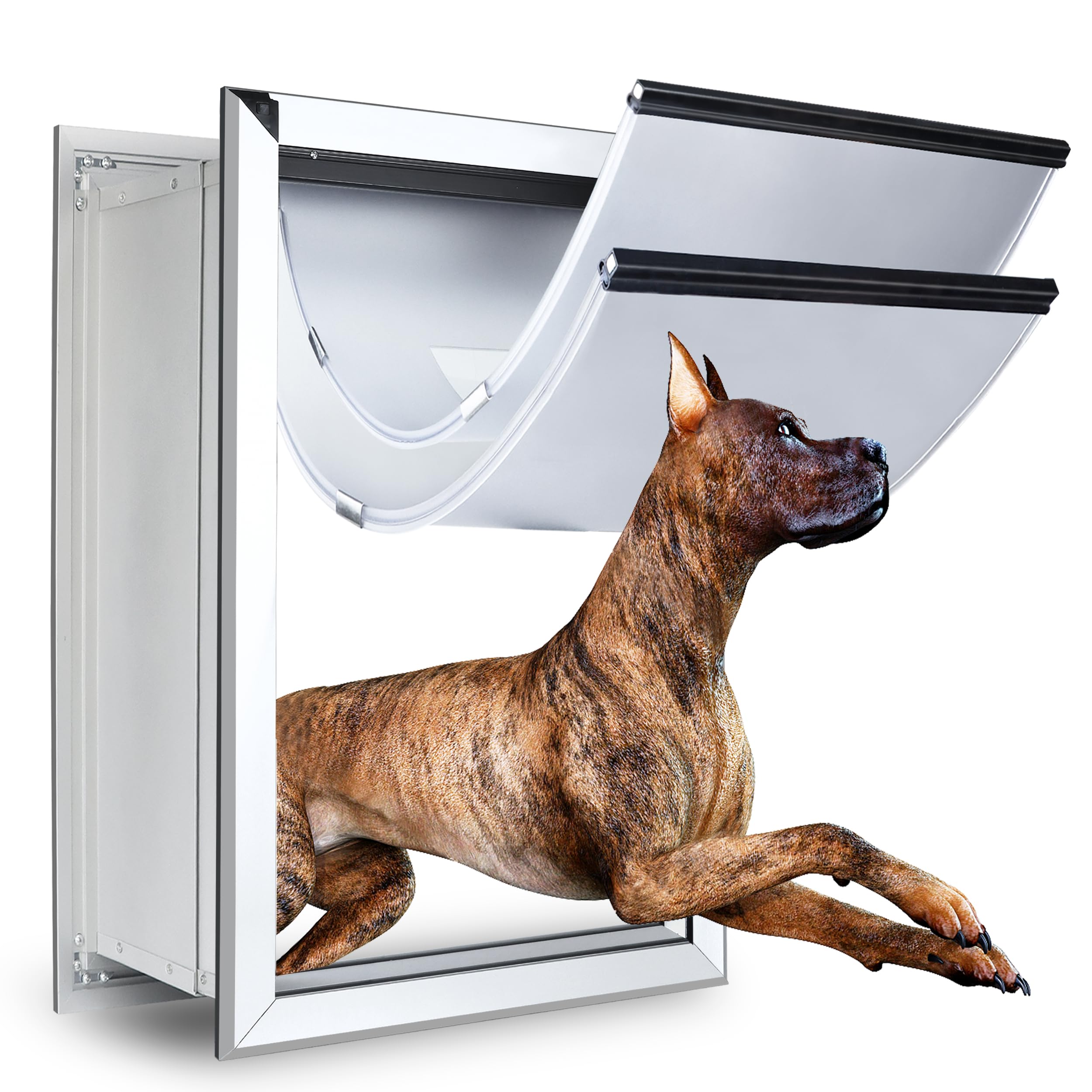 HANIML Aluminum Extra Large Dog Door for Wall