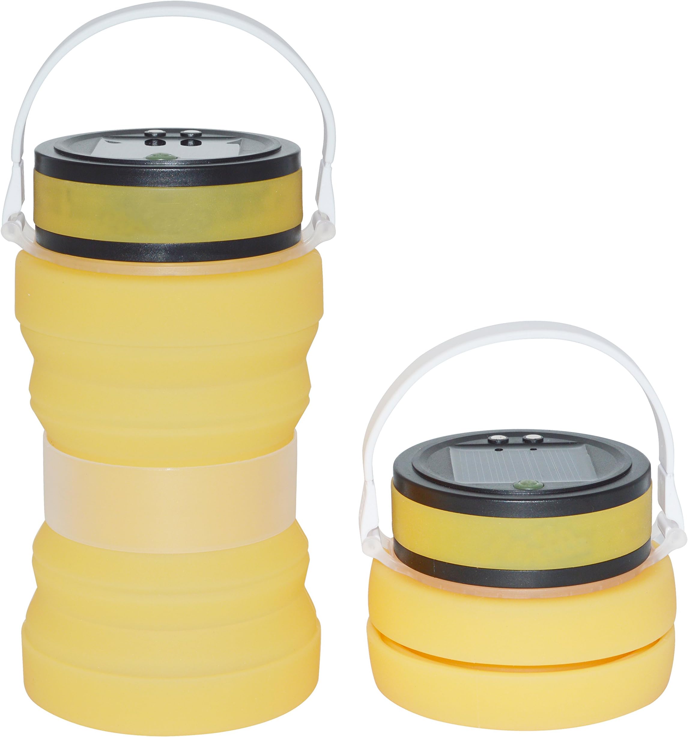 Auchee Collapsible Solar Camping Lantern - SOS Magnetic USB Rechargeable battery | IPX6 Waterproof Silicone Storage 737ml Bottle | 100 lumens with 3 LED Light Settings | Suitable for Table Lamp Home Garden Patio Tents Camping Boating Fishing Outdoor