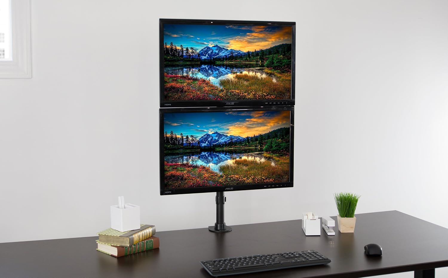 Buy VIVO Dual Monitor Articulating Desk 