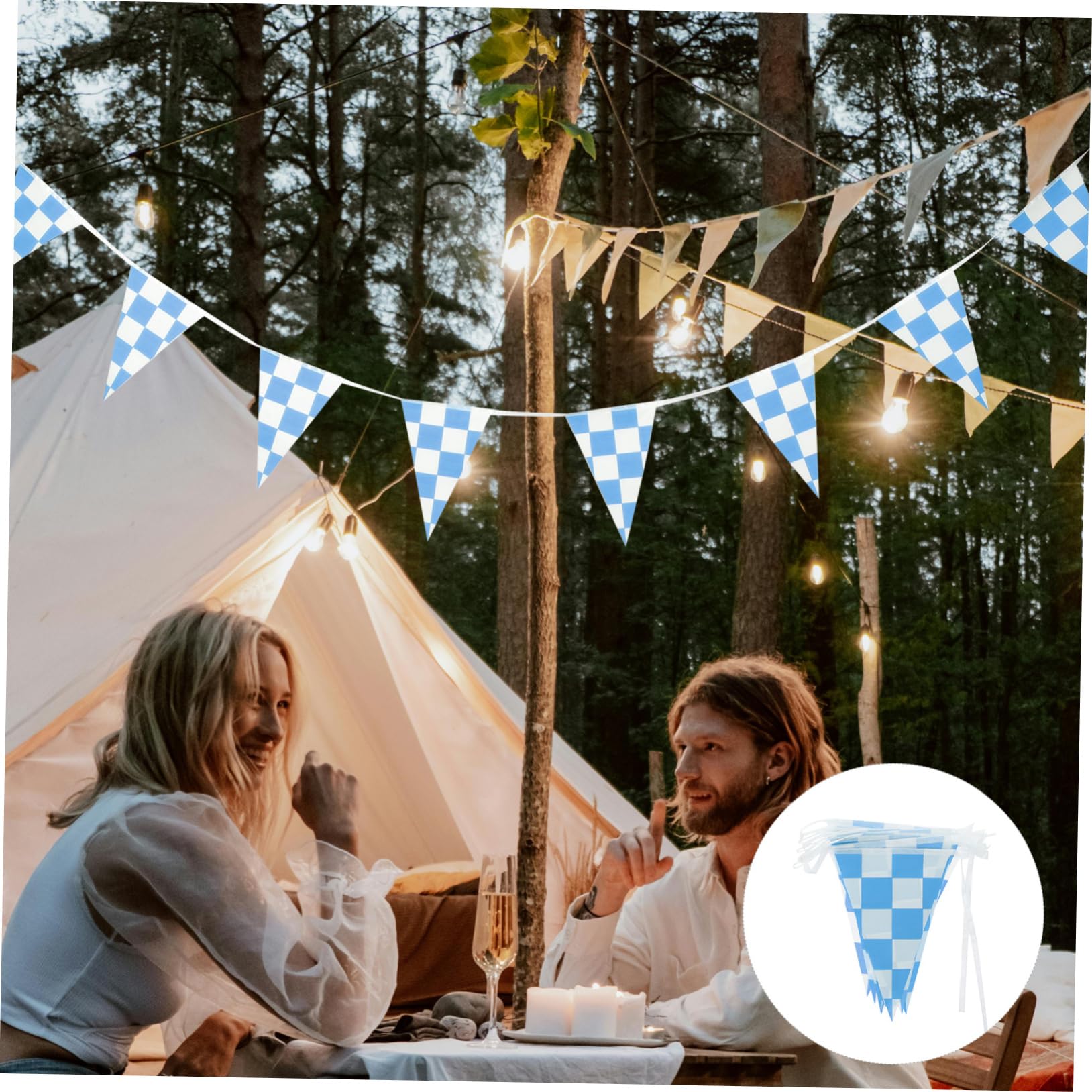 INOOMP 20stücke Rennflaggen Trianguläre Wimpel Für -events Teilige Kette Für -partys Geburtstage Und Themenveranstaltungen