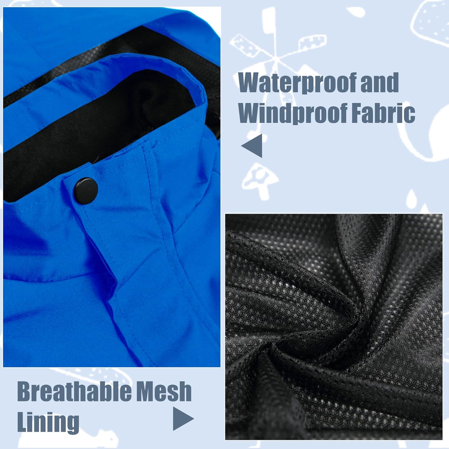 GIISAM Boys Rain Jacket, Girls Raincoat Waterproof Lightweight Windbreaker Coats for Kids - Image 4