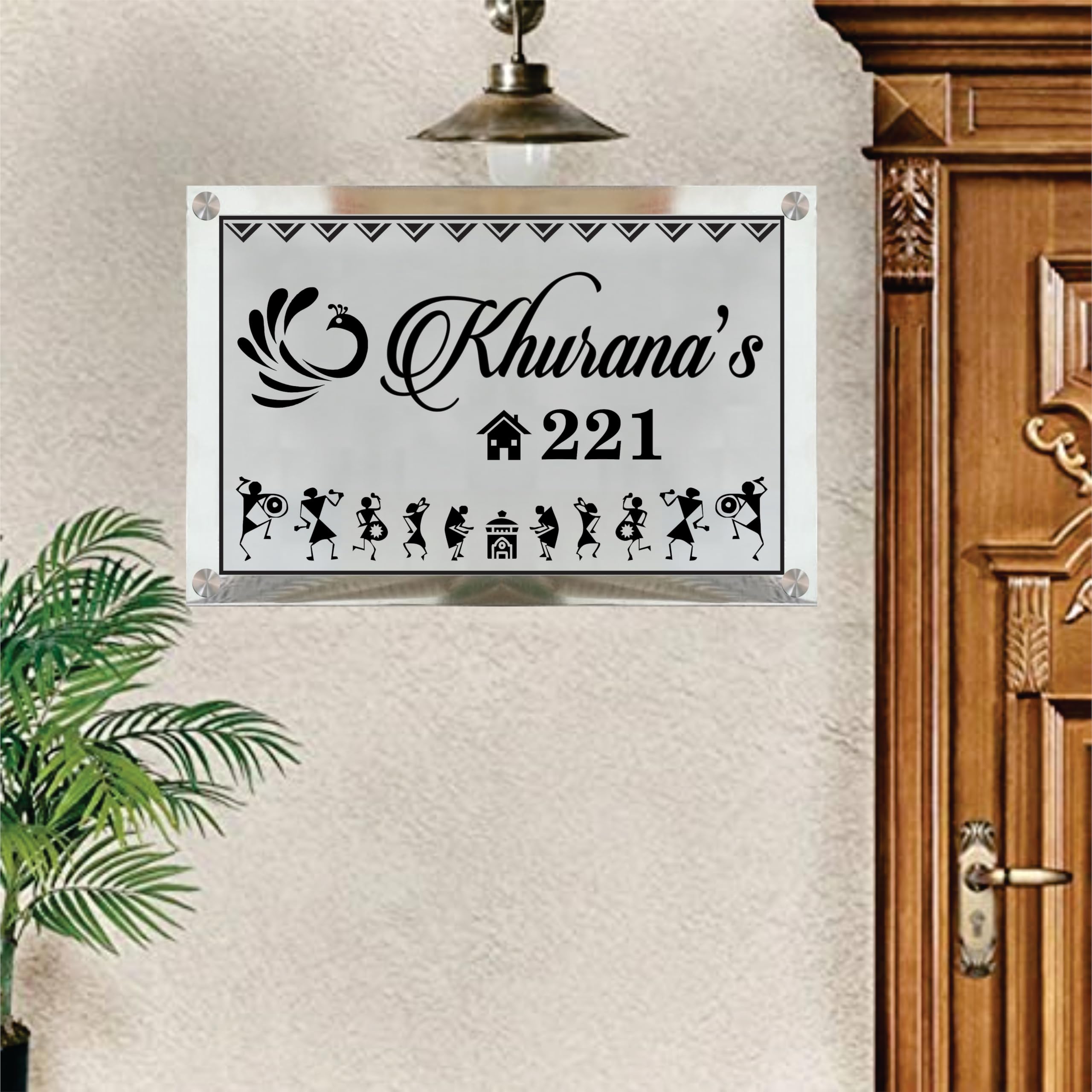 Personalized Stainless Steel House Name Plate -6