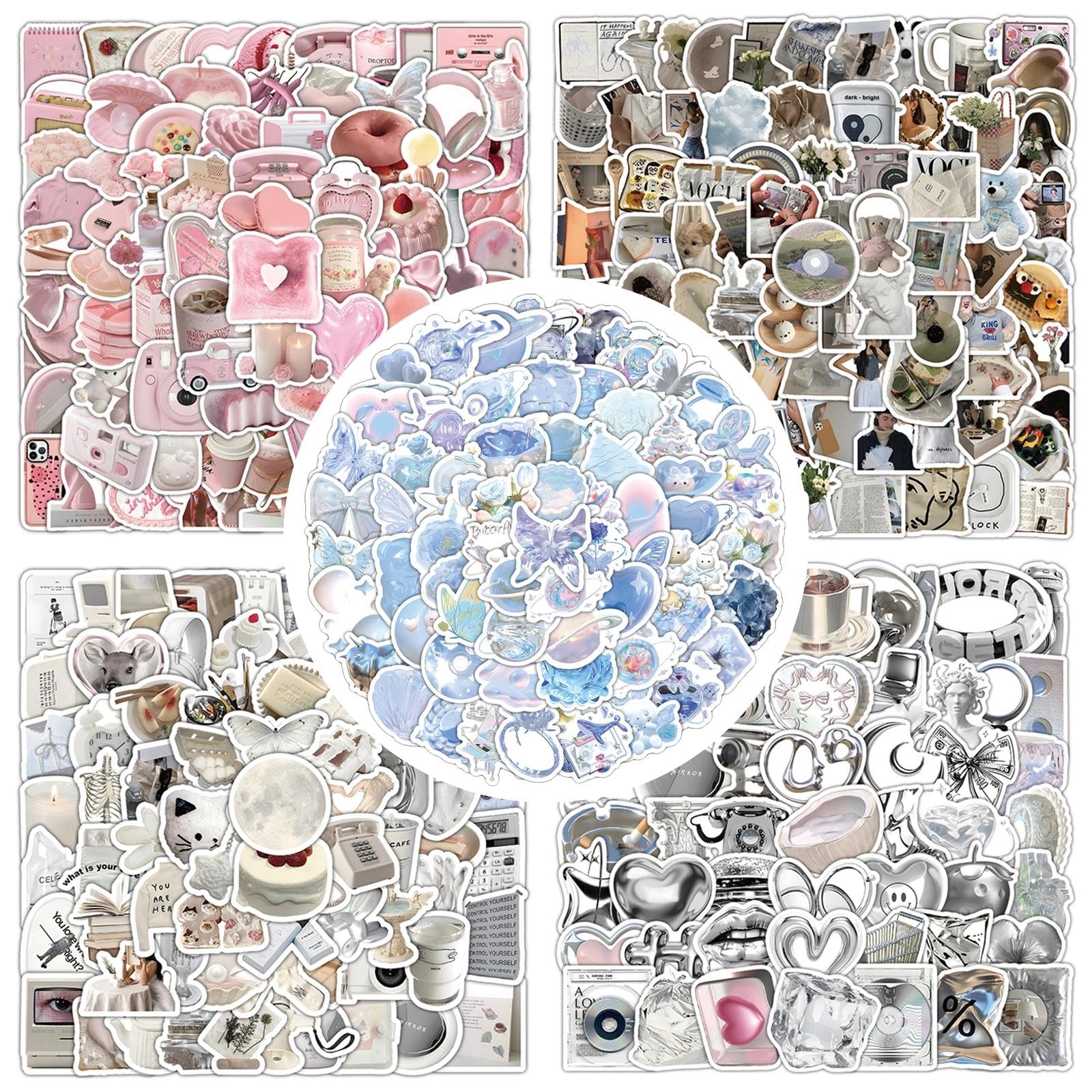 JOOTUEPO 120 pezzi Adesivi Vintage, Sticker Aesthetic, Adesivi Scrapbooking, Album journaling, in Vinile, Impermeabili Stickers Aesthetic per Valigie Chitarra Skateboard Termos Tazze Agenda ecc JOOTUEPO 120 pezzi Adesivi Vintage, Sticker Aesthetic, Adesivi Scrapbooking, Album journaling, in Vinile, Impermeabili Stickers Aesthetic per Valigie Chitarra Skateboard Termos Tazze Agenda ecc