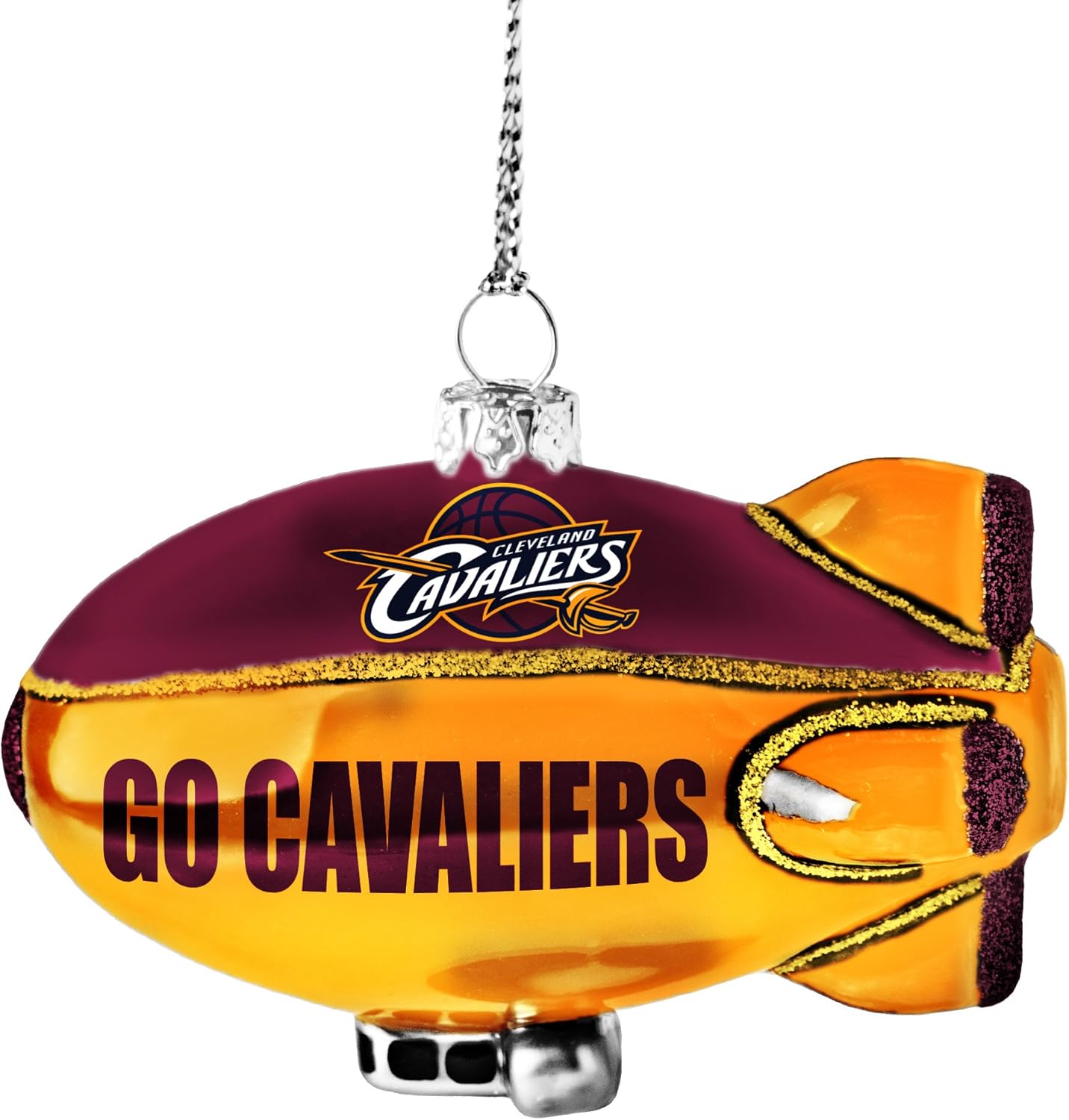 NBA Cleveland Cavaliers Glitter Blimp Ornament : Sports & Outdoors