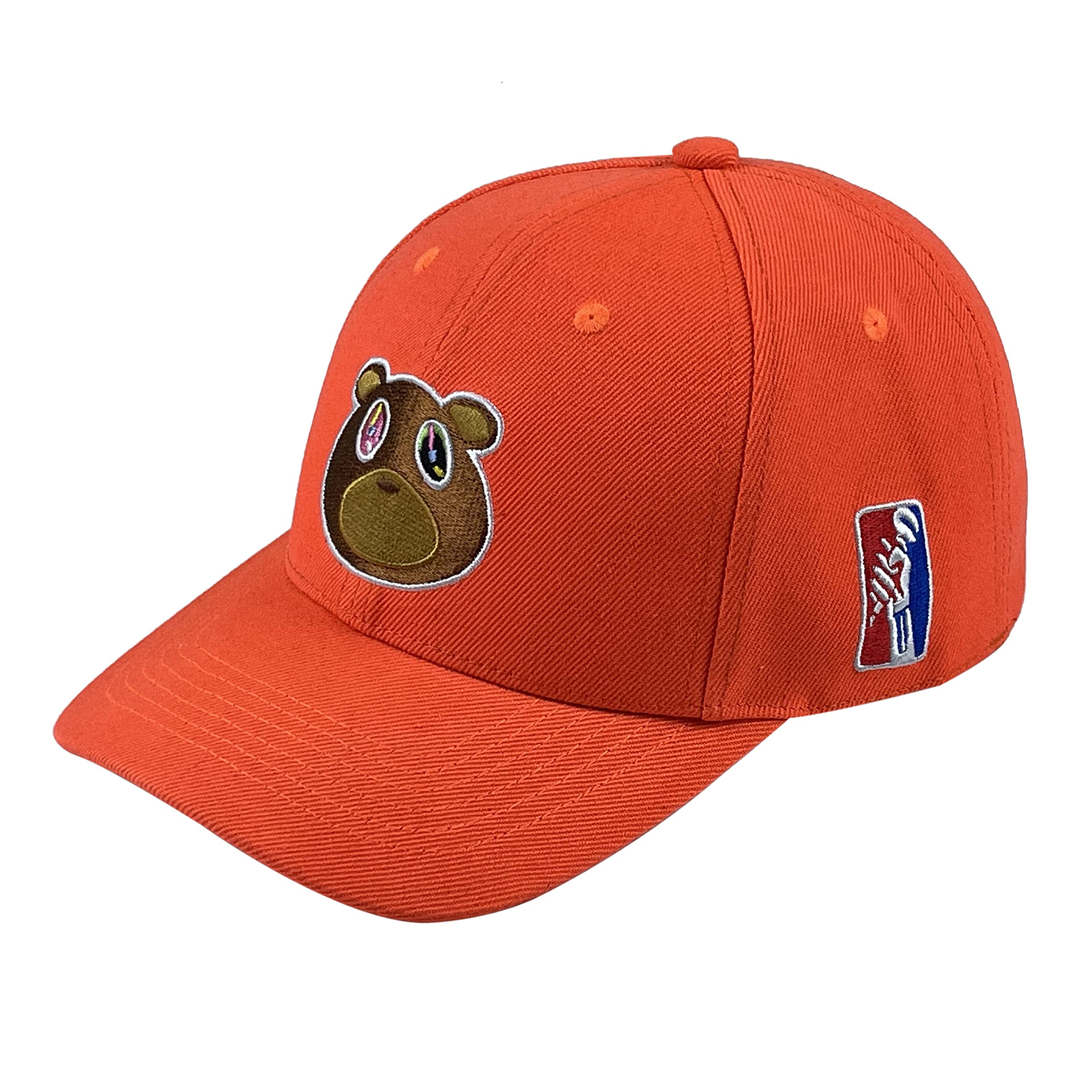 07 YE Champion Graduation Embroidered Snapback Hat Hip Hop Rap Dad Baseball Cap Orange