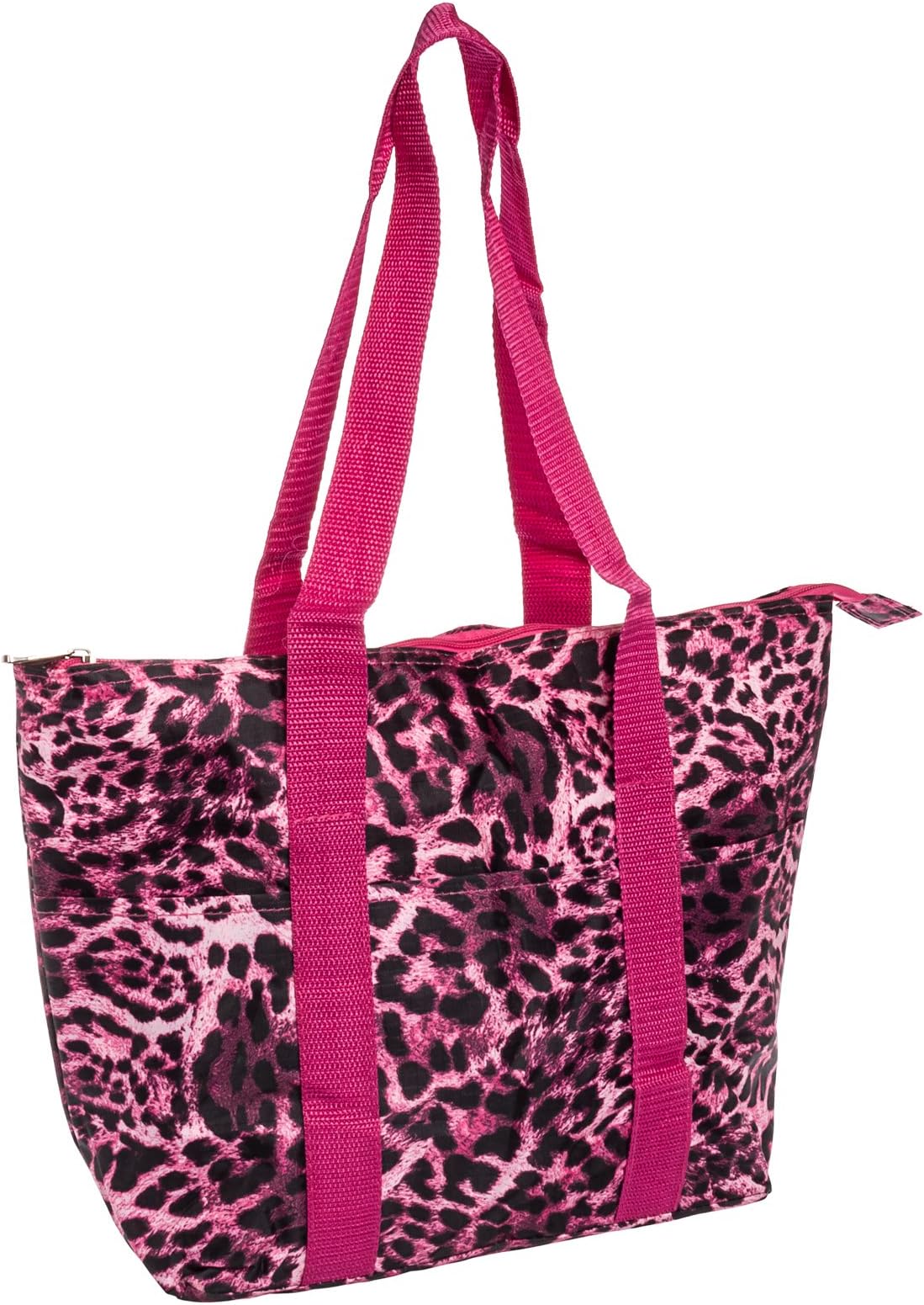Silverhooks Womens Insulated Lunch Tote Bag (Pink Cheetah)