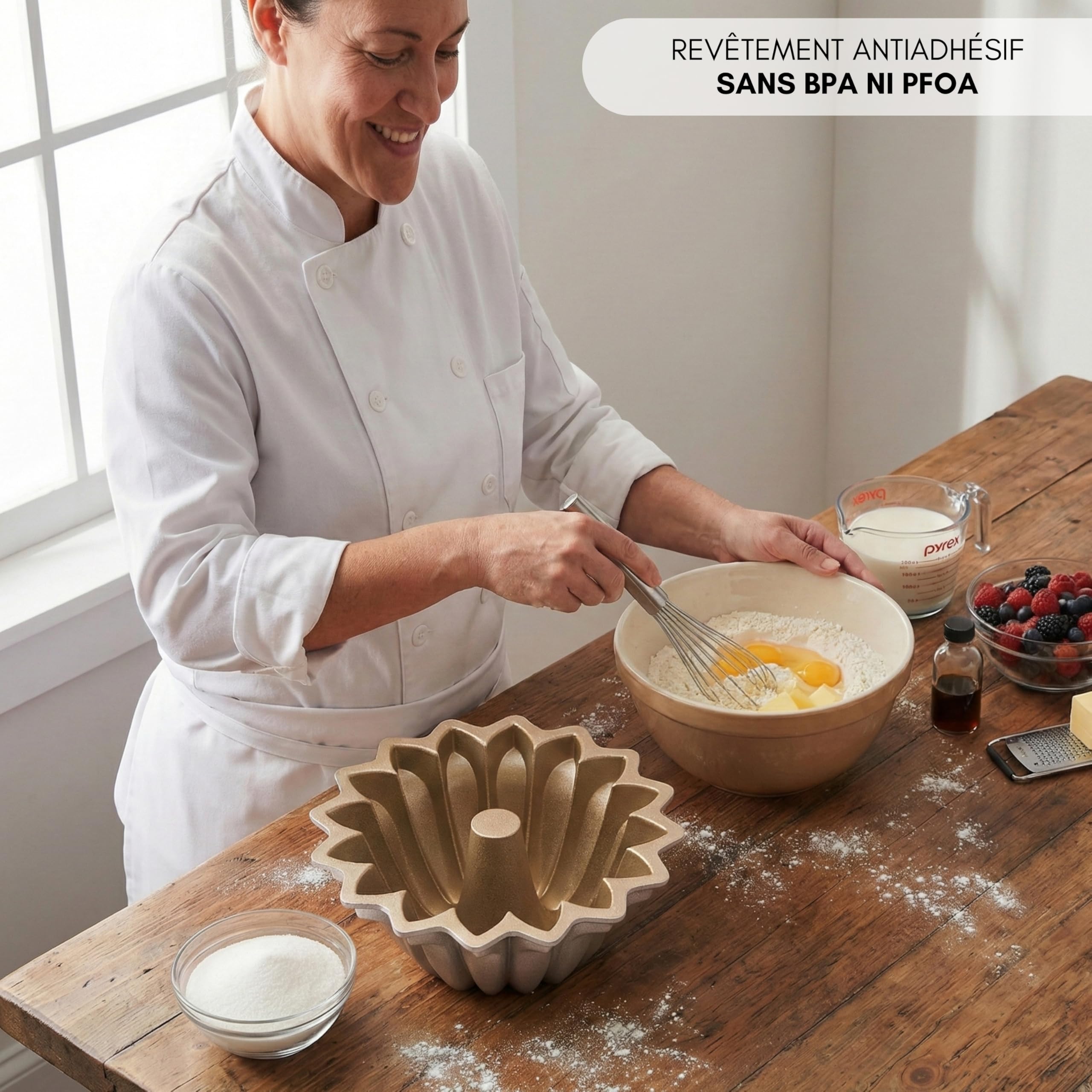 Erreke Moule à Gâteau avec Double Revêtement Antiadhésif, Flare