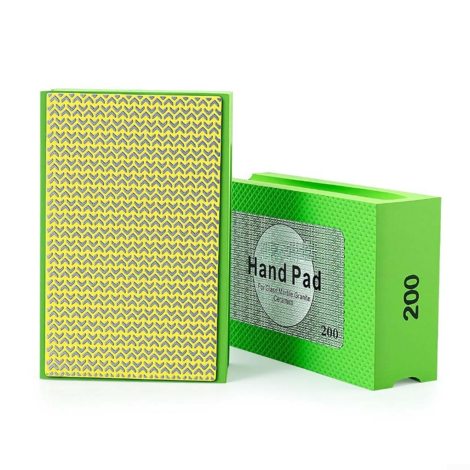 Paquete de 4 bloques de lijado con base de esponja, almohadillas de pulido a mano de grano 60/100/200/400 para uso en seco y húmedo, almohadilla de respaldo ergonómica de espuma para vidrio, madera