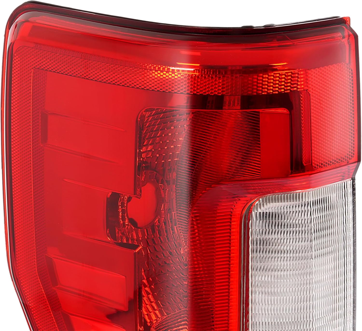 ECOTRIC Pair Tail Light Halogen Compatible with 2017-2019 Ford F250 F350 F450 Super Duty Pickup Rear Taillight Lamp Replacement for FO2800256 FO2801256 Clear Red Lens+Chrome Housing Left&Right Side