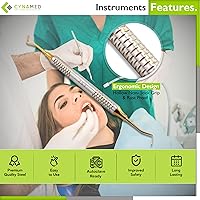 Vista 5 de Juego de 7 instrumentos de llenado de amalgama de ionómero de vidrio compuesto de doble extremo, titanio dorado, mango liso, instrumentos dentales