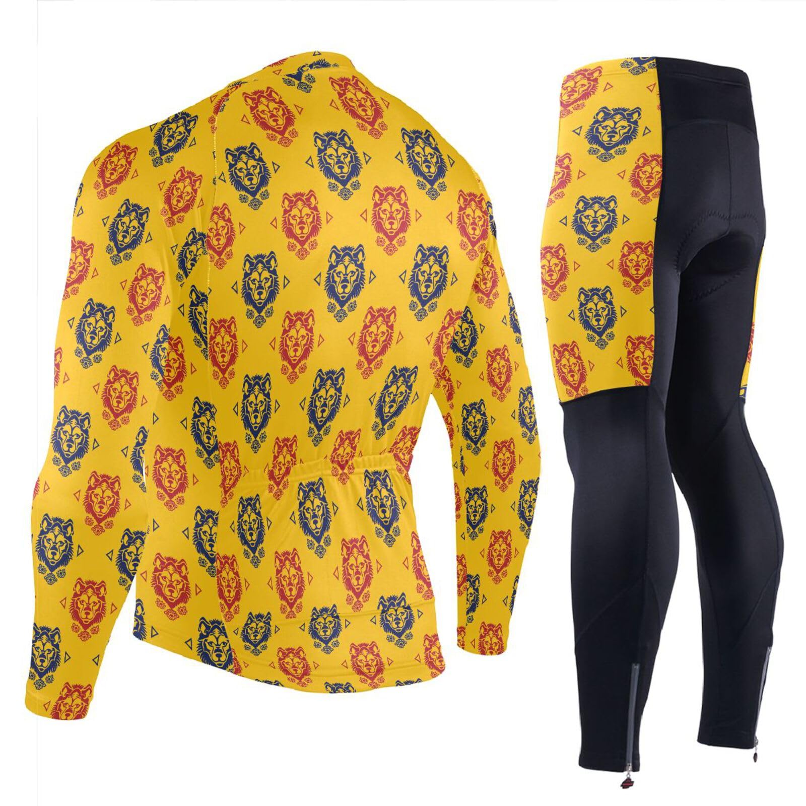 Winter-Radtrikot mit Taschen, leichte Fahrrad-Shirts für Herren, 3D-gepolstert
