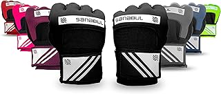 Sanabul Gel Hand Wraps for Boxing Gloves Men | Inner Gloves for Men & Women | Kickboxing Muay Thai Quick Wraps | Padded Knuckle Wrist Wrap Handwraps