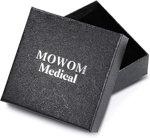 Miniatura 6 de MOWOM Medical - Pulsera de silicona con grabado personalizado, con identificación, alerta médica, pulsera ajustable para hombres, mujeres, niños, de