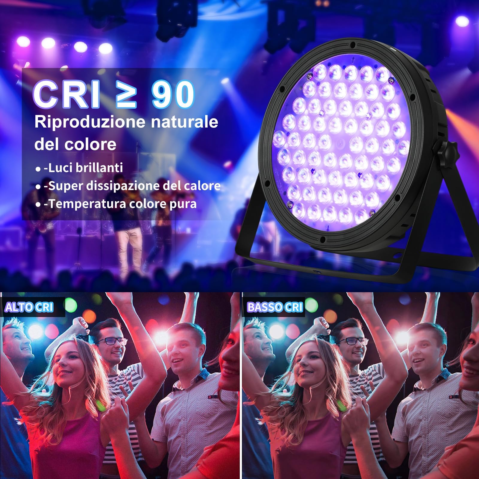 BETOPPER 120 W LED Par Light RGBW 4-in-1 podiumlicht bewegende kop Led