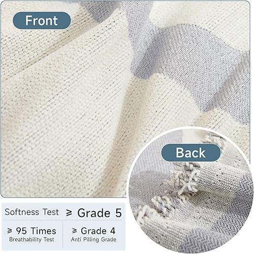 Miniatura 5 de VClife Funda de sofá modular, de felpilla suave, color crema y gris claro, funda de sofá para mascotas, funda individual caqui y marrón con