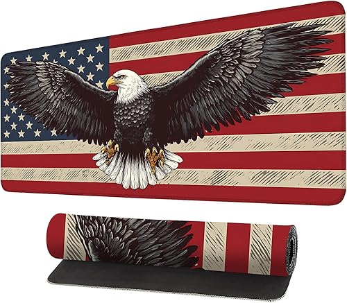 Miniatura 23 de Alfombrilla para mouse, grande antideslizante con bordes cosidos, tapete de escritorio para escritorio, laptop, computadora, teclado, protector de