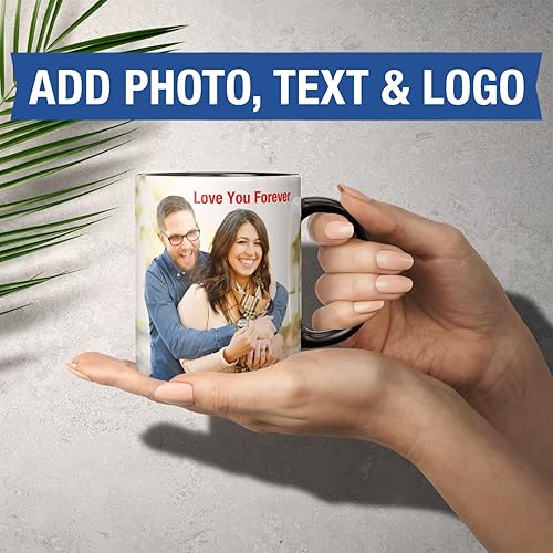 Miniatura 29 de Taza de café personalizada – Tazas personalizadas con texto en imagen, nombre de foto personalizado, logotipo, taza de cerámica – Día de la Madre