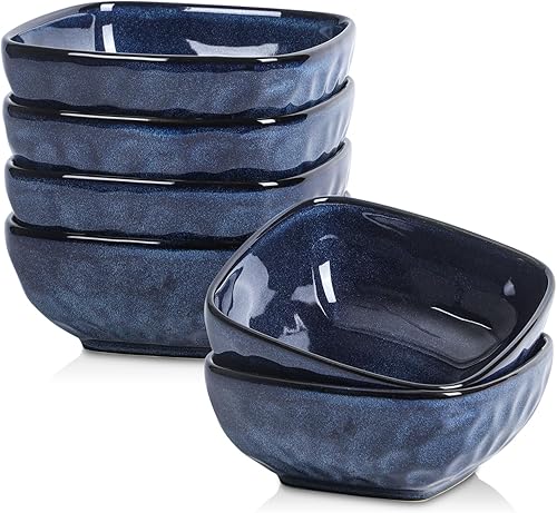 Miniatura 7 de VICRAYS Juego de cuencos de pasta de cerámica, cuencos de sopa de 32 onzas, ensaladeras grandes, resistentes a astillas, aptos para lavavajillas y