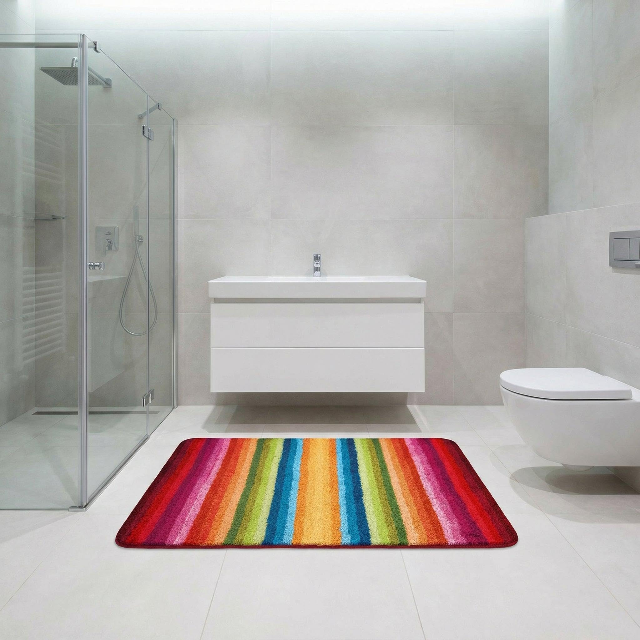 Kleine Wolke Badteppich Funky Multicolor 60 x 90 cm
