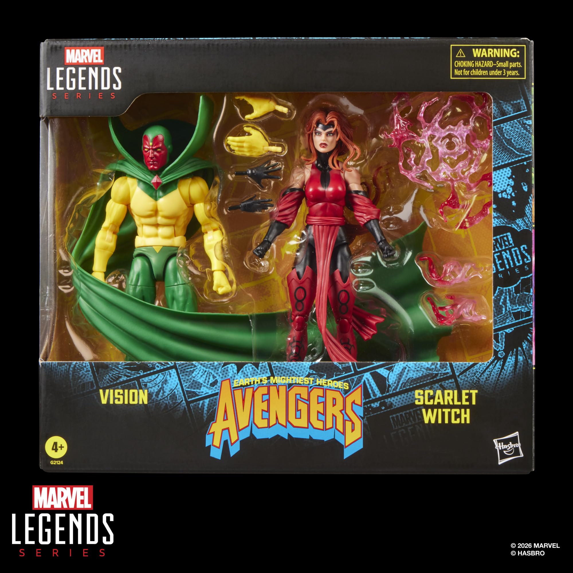 Marvel Legends Series Vision & Scarlet Witch, Avengers: The Crossing Comics Action-Figuren zum Sammeln (15 cm)