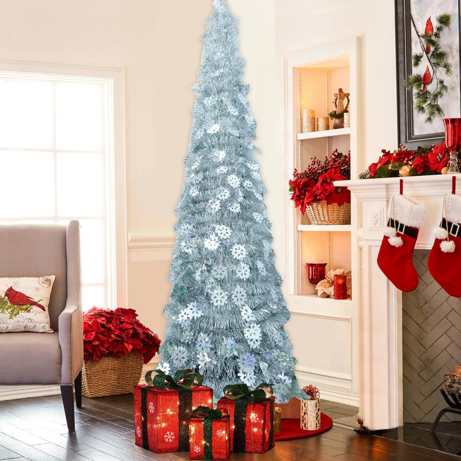 Árbol De Navidad Plegable Decoraciones Navideñas Plegables