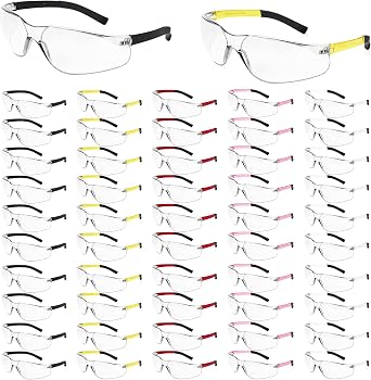 Salfboy Safety Glasses for Men Women ANSI Z87.1 Safety Glasses Bulk Protective Eyewear Scratch-Resistant