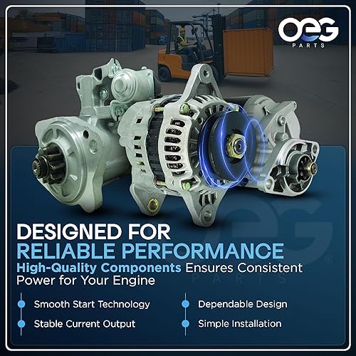 Miniatura 5 de Nuevo arrancador compatible con Nissan PLU40 PLU50 K15 K21 K25 M000T65381, M000T65581, M000T65585, 23300F4U010, 23300-FU410, 23300GS20A,