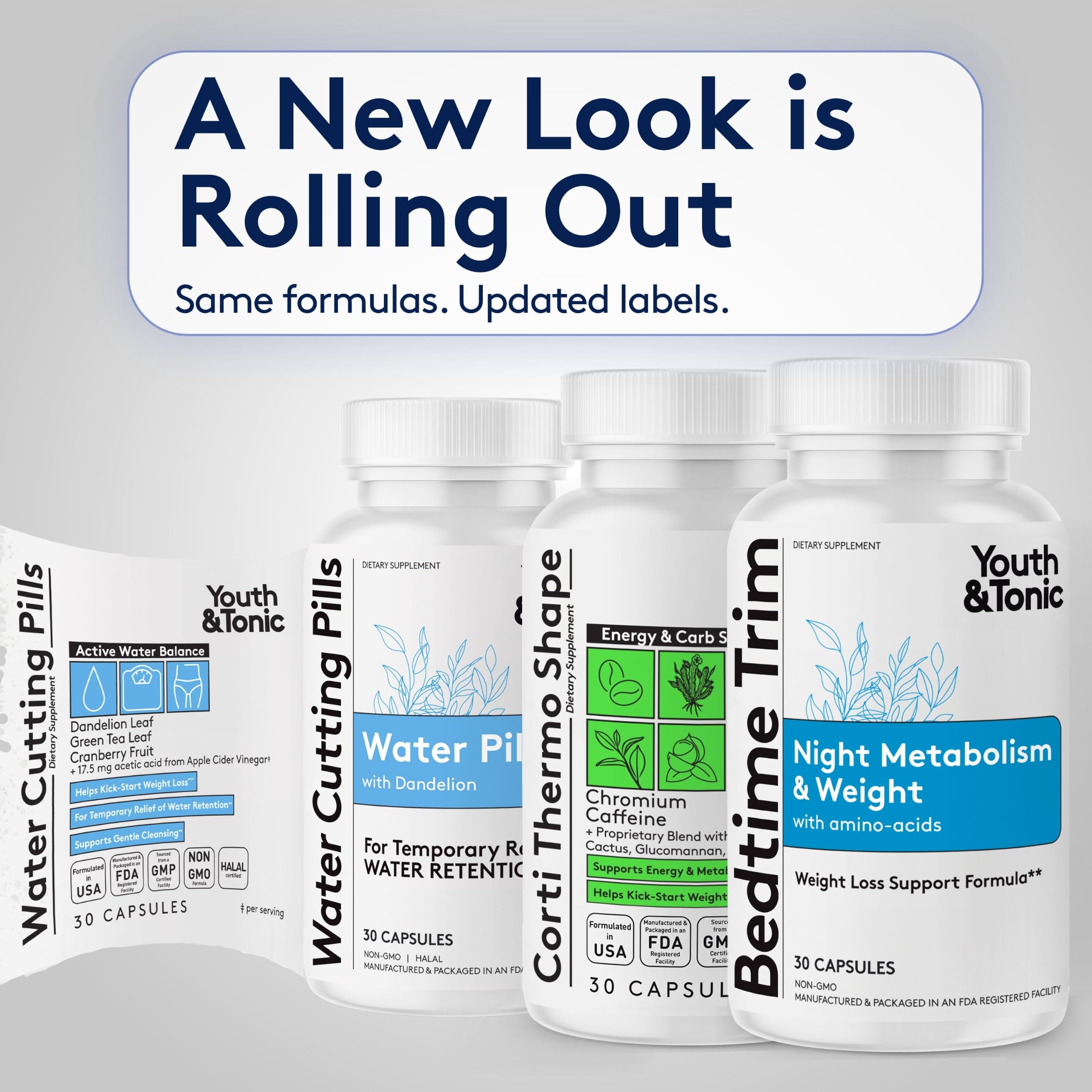 Youth & Tonic Water + Weight Loss Pills, Retention & Debloat, Women & Men — Amazon image 2