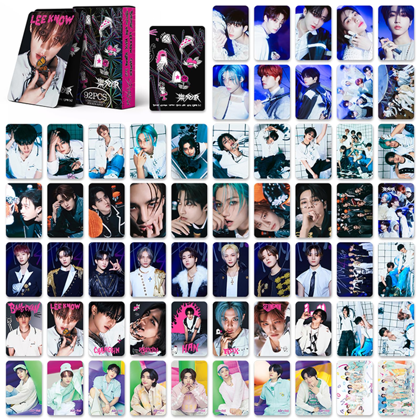 KPOPBTS Stray Kids — Star Photocards Album Merchandise 92 PCS Novo