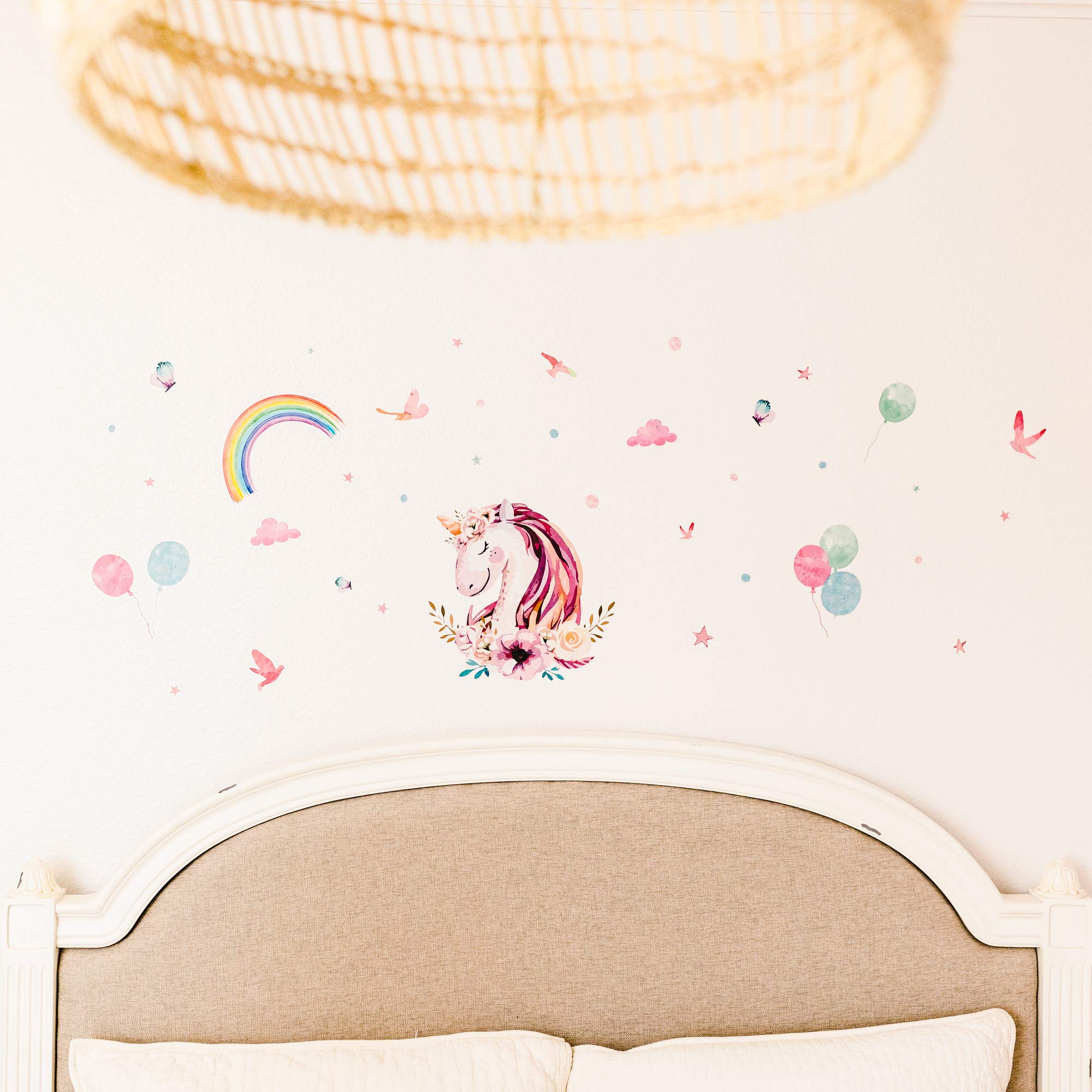 Sheets Unicorn Wall Decals For Girls Bedroom Unicorn Decals