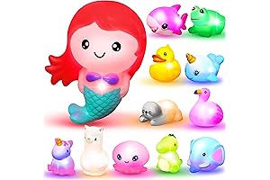 JOYIN Light Up Bath Toys for Toddlers 1-3 Girls