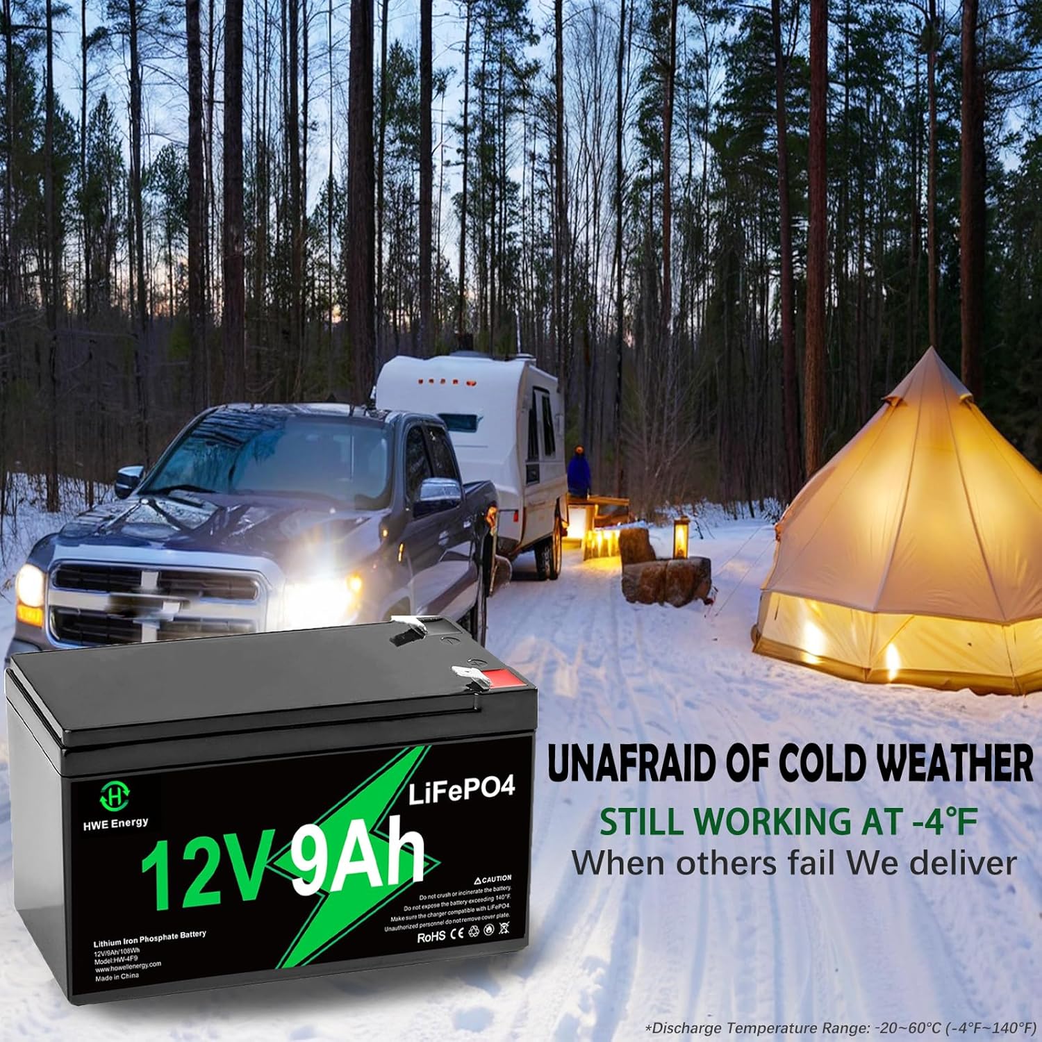 12V 9Ah Lithium Battery, Deep Cycles Rechargeable LiFePO4 Battery 4000+ Cycles 15A BMS Replacement for Alarm System, Fish Finder, Lighting, UPS, Ride on Toys, F1 & F2 Terminal