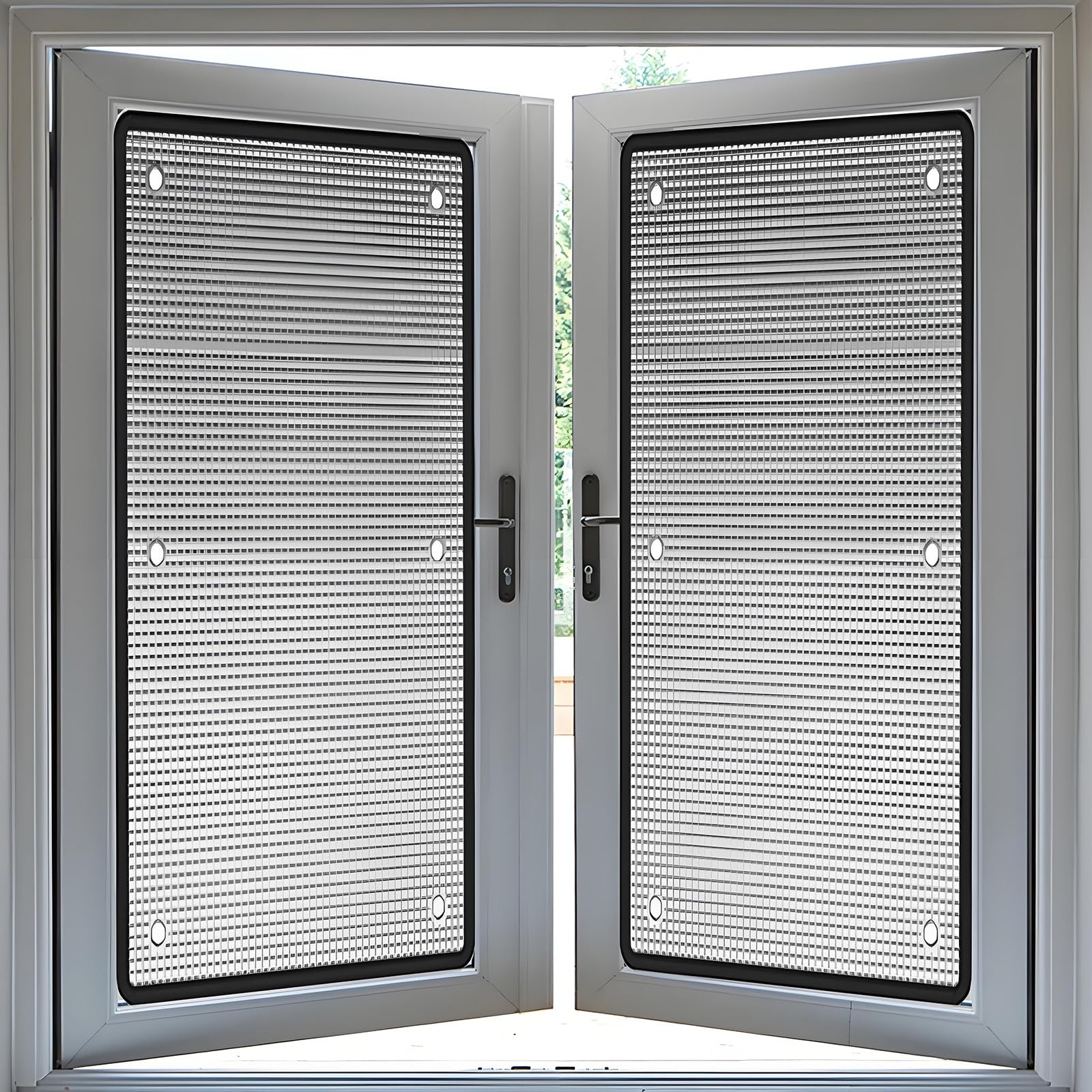 Window Film Heat Blocker 99％ Privacy Protection Glass Tint Sticker 9mm Aluminum Foil Insulation Foil 30cm-200cm Thermal Insulation Reflective Film for Office Home(Black,50x150cm)