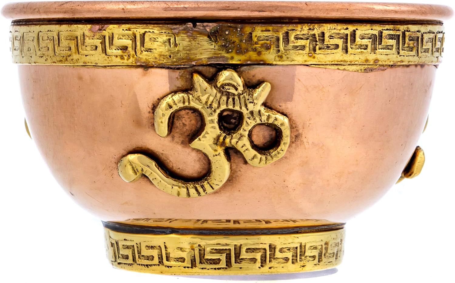 Om Copper Bowl - Offering Bowl for Altar or Ritual Use - Incense Holder, Home Decor - 3 Inches Wide image 4
