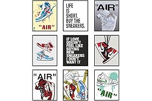 Hypebeast Sneaker Posters - Unframed Set Of 9 For Wall Decor