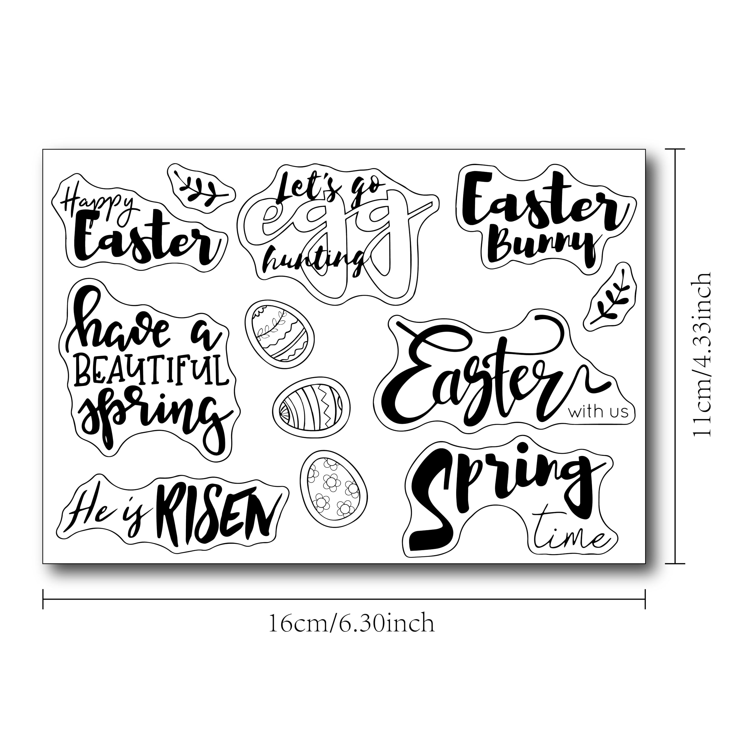 Timbres Transparents Mixtes Pour La Fabrication De Cartes, Le