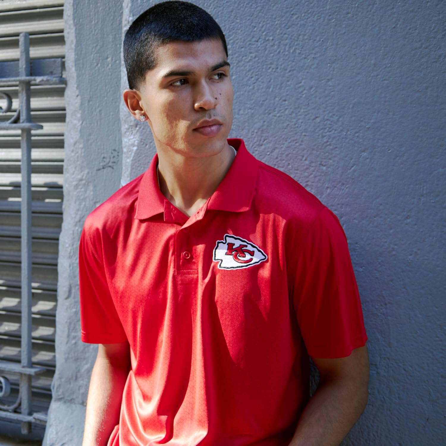 Ultra Game Mens NFL Official Super Soft Quick Dry Jersey Polo Shirt