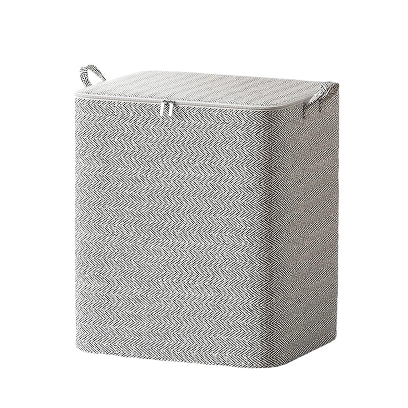 RRYPBOVG Foldable Blanket Storage Bags Fabric Storage Boxes Folding Storage Boxes Cloth Storage Bags Storage Bags For Clothes(XL)