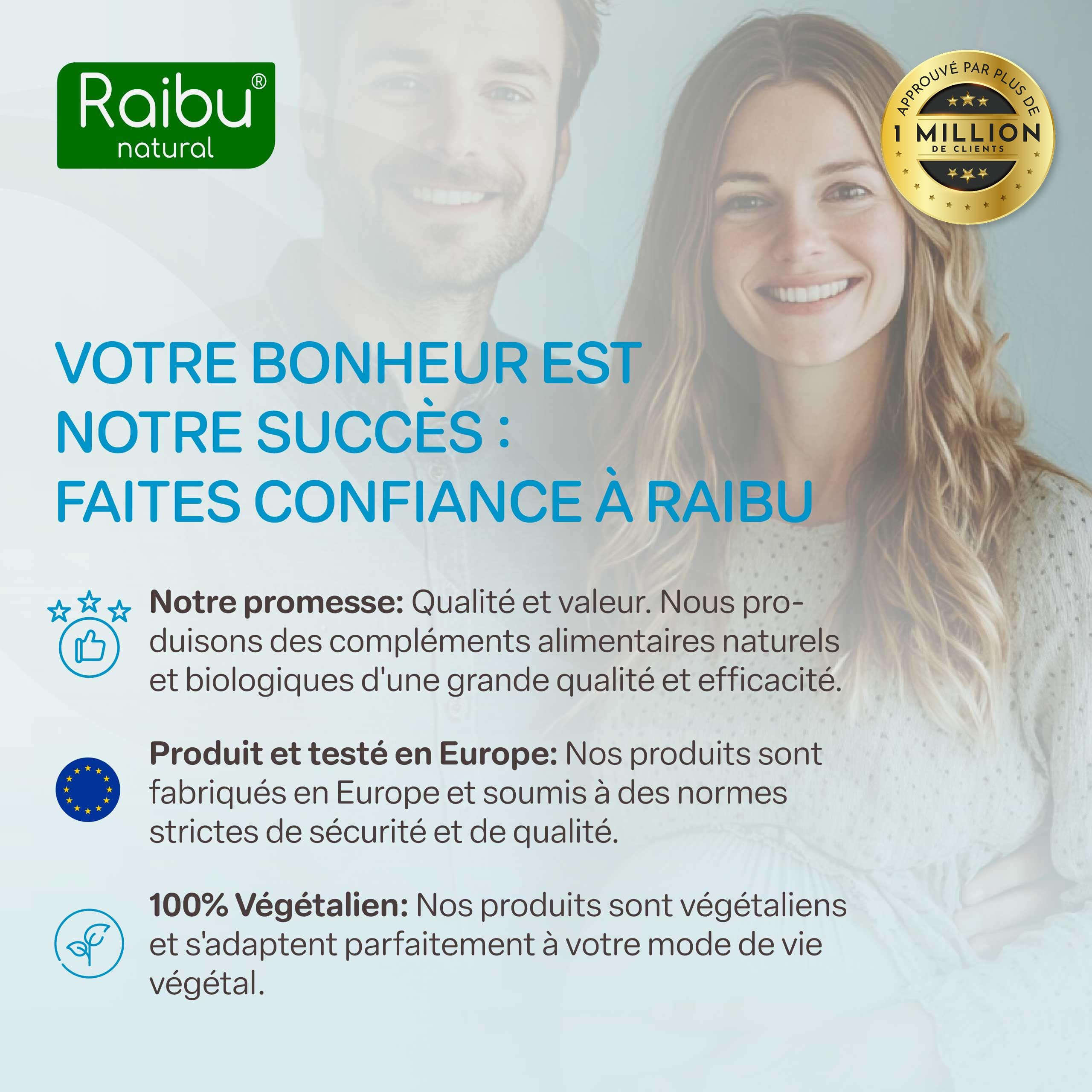 Inositol, Myo Inositol & D-Chiro, 150 Gélules - SOPK & Équilibre Féminin, Avec Vitamine B6, Acide Folique et Chrome - Naturel, Sans Additifs et Végan - Raibu