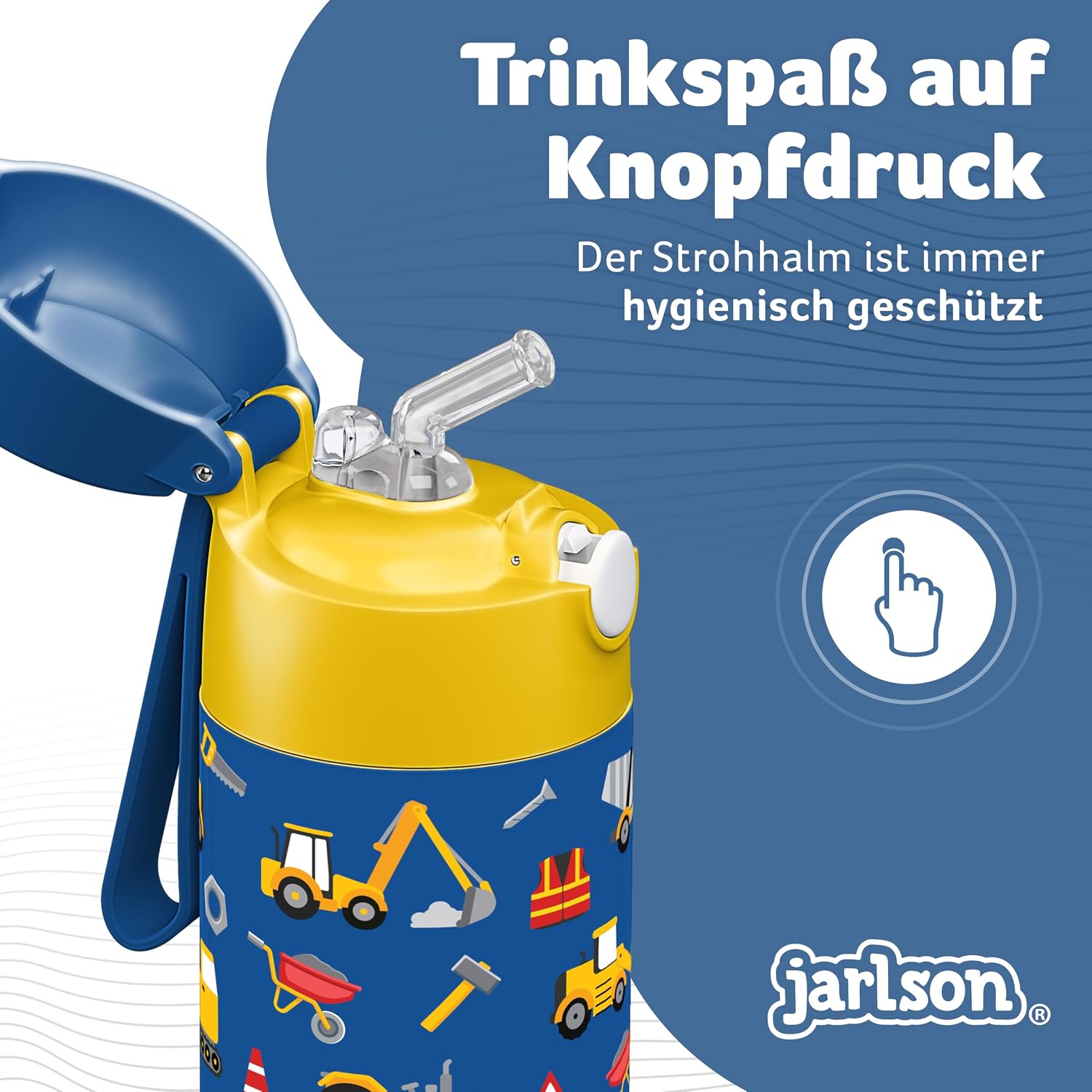 Jarlson Edelstahl-Trinkflasche Kinder 350ml 4