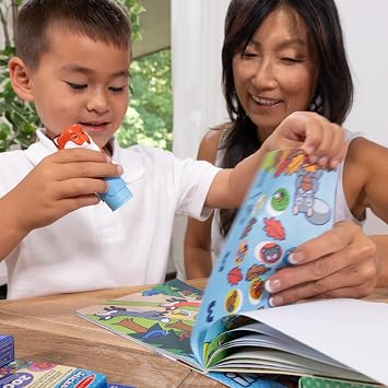 Melissa & Doug Sticker Wow!TM Fox Bundle: 24-Page Activity Book, Refillable Sticker Stamper, Mini Pad, 500 Stickers, Arts and Crafts for Kids Ages 3+ (Pack of 2)