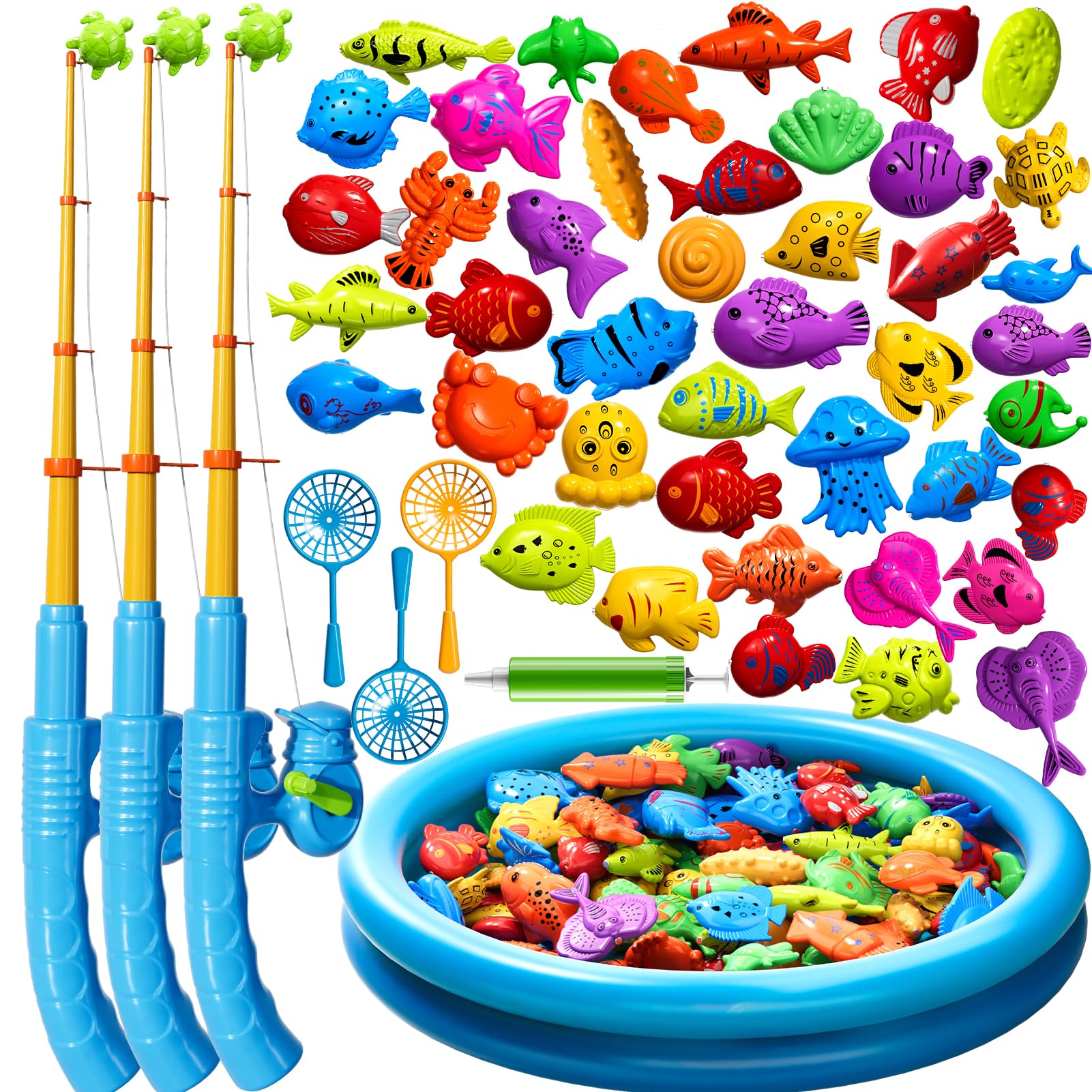 Magnetic Fishing Pool Toys Game for Kids Toddlers 3-5 4-8