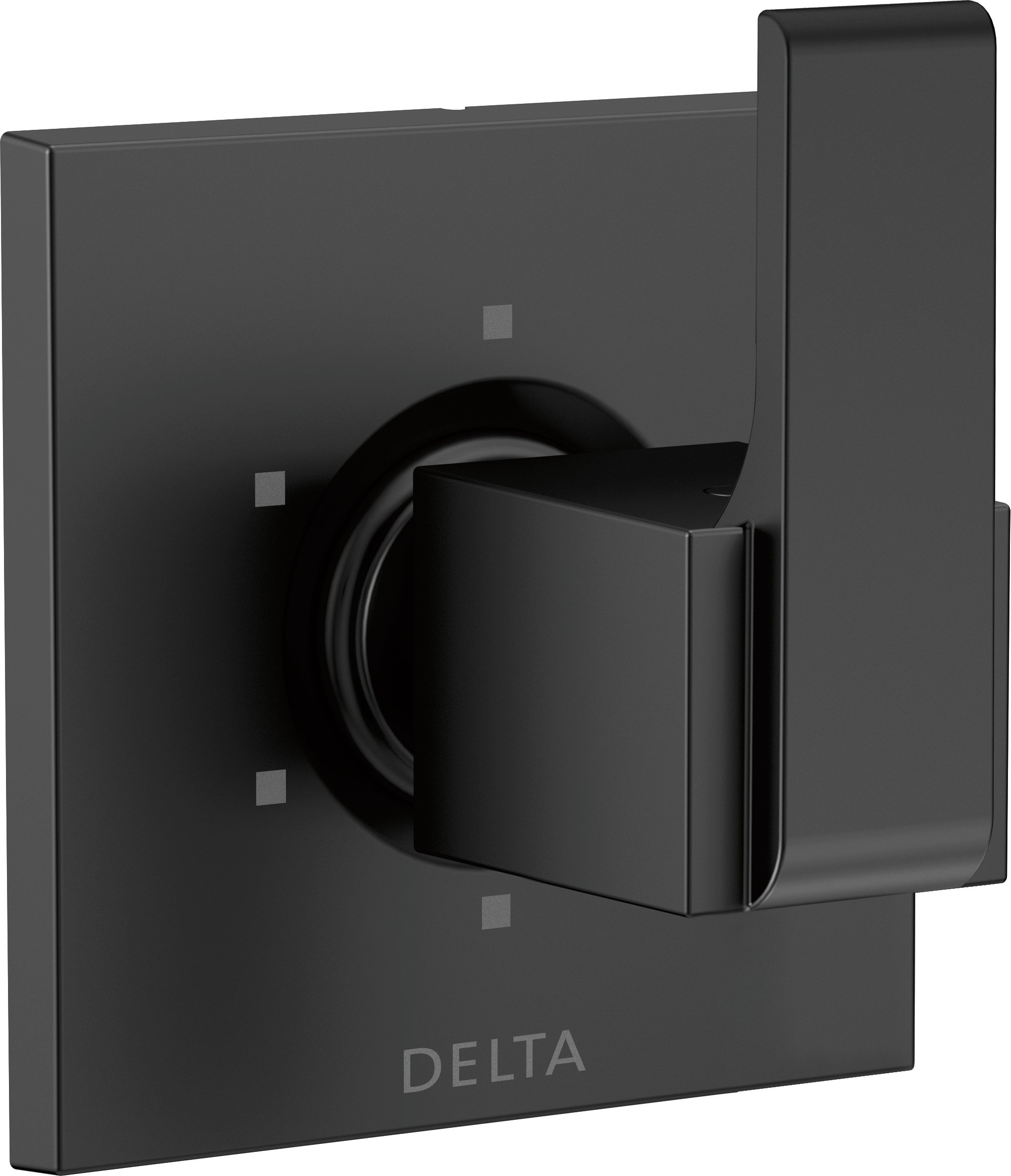 DELTAFaucet Ara 6-Setting Shower Handle Diverter Trim Kit, Diverter Valve Trim Kit Black, 6 Way Shower Diverter, Delta Diverter Trim, Matte Black T11967-BL (Valve Not Included)