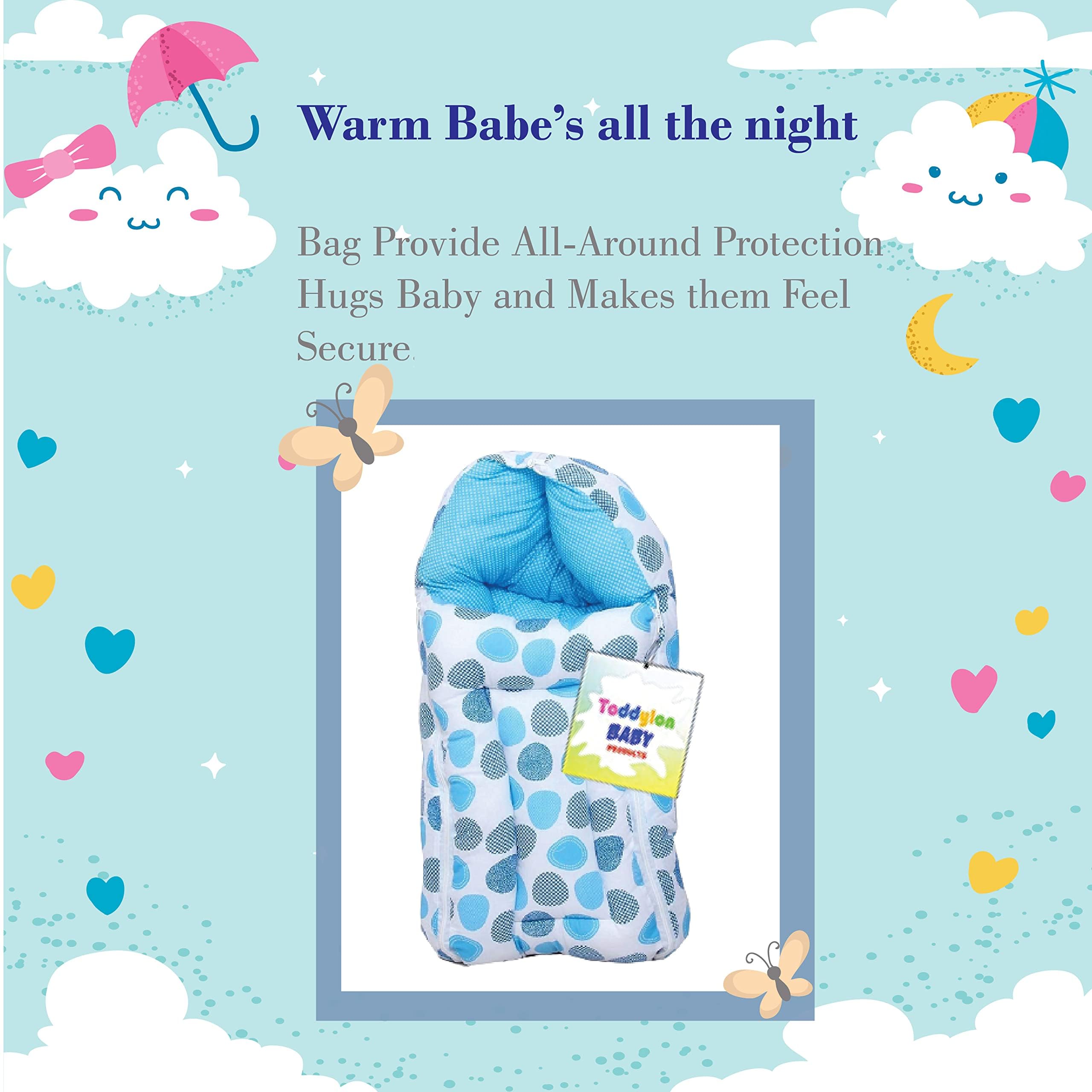 Toddylon Baby Gifts Set for New Born Unisex Clothing Gift Hamper 26 in 1 Products All Newborn Combo Hospital Kit | Clothes | Maternity Essentials | Infant Essential | Baby Shower (0-6 Months) (Blue) 3