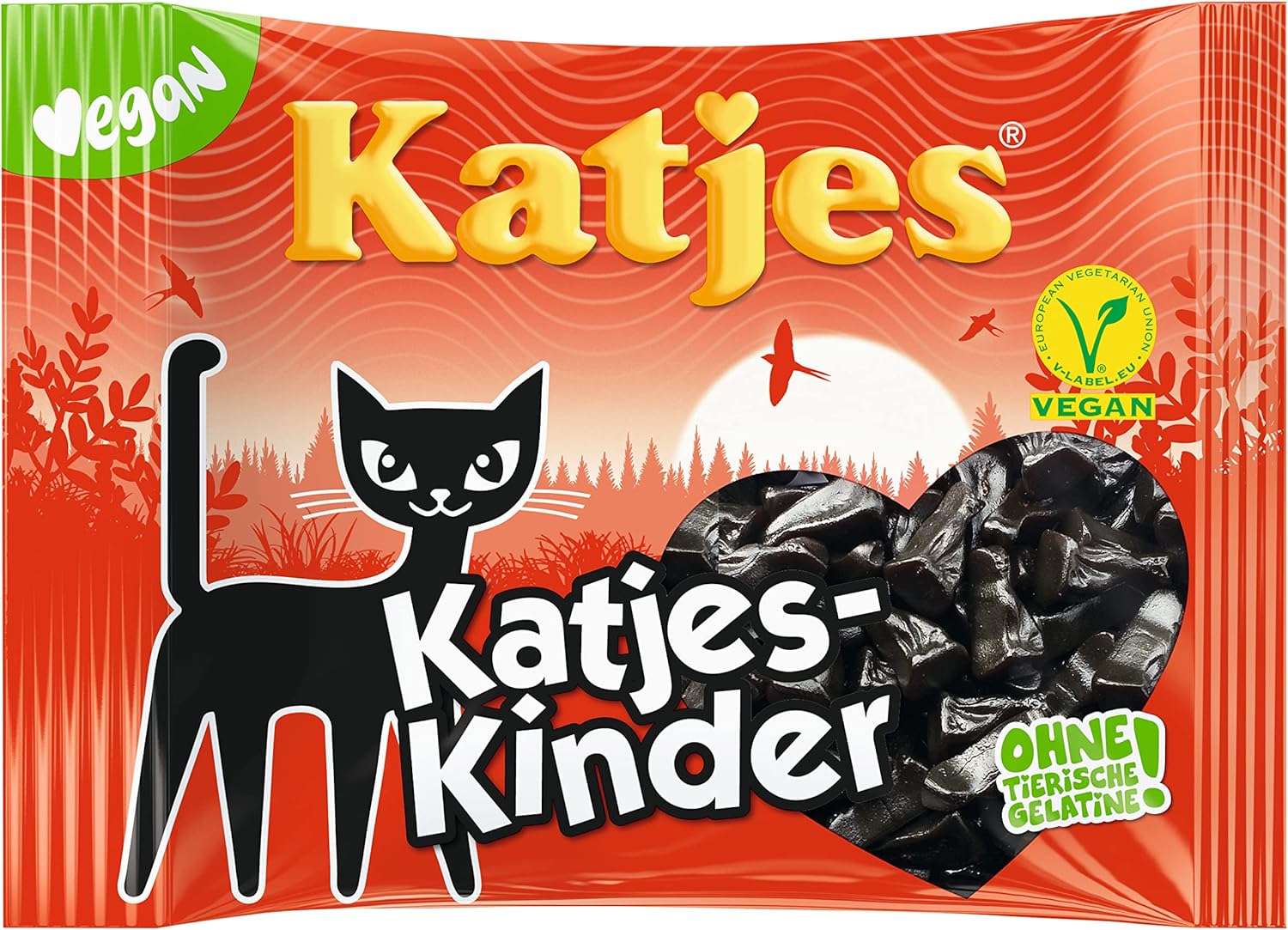 Kinder Licorice CatShaped Drops 200g licorice pieces by Katjes